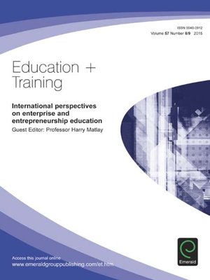 cover image of Education + Training, Volume 57